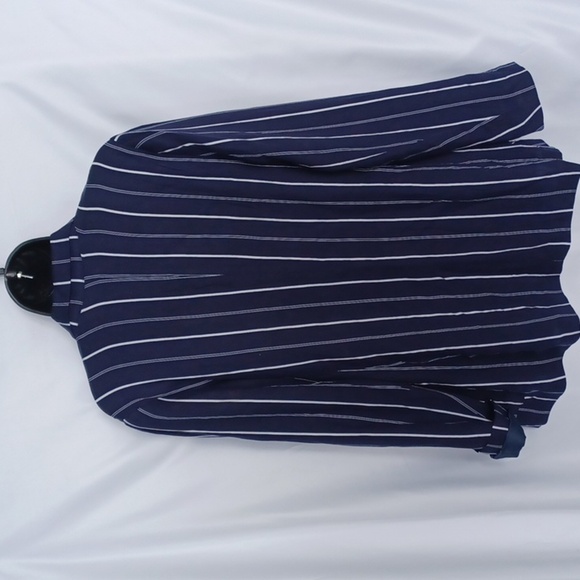 NWT Express Navy Striped Blazer, sz M - Picture 4 of 7